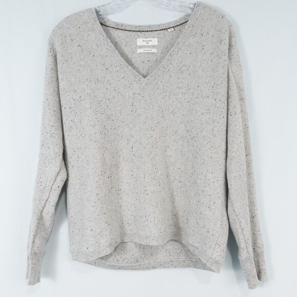 Billy Reid Donegal Heathered Cashmere V Neck Sweater Womens XS Oversized Preppy - Picture 1 of 16